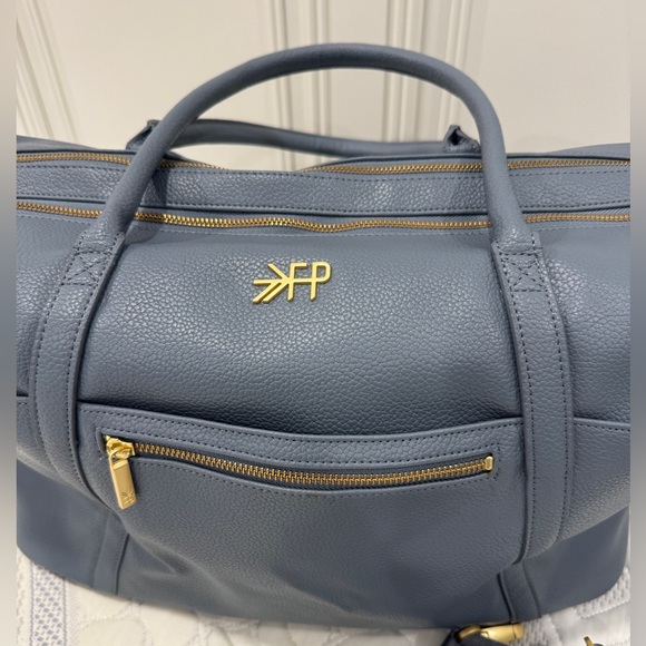 Freshly Picked Classic Weekender + Matching Classic Clutch (Dusty Blue) - Picture 2 of 10